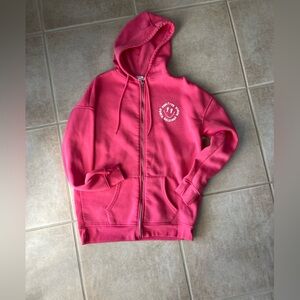 Orange Kiss Zip Up EUC